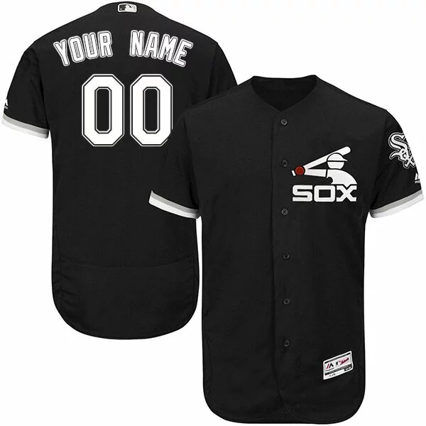 Chicago White Sox Customized Authentic Jersey: Black Men's Baseball Alternate Cool Base7460326