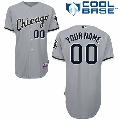 Chicago White Sox Customized Authentic Jersey: Grey Youth Baseball Road Cool Base8400326