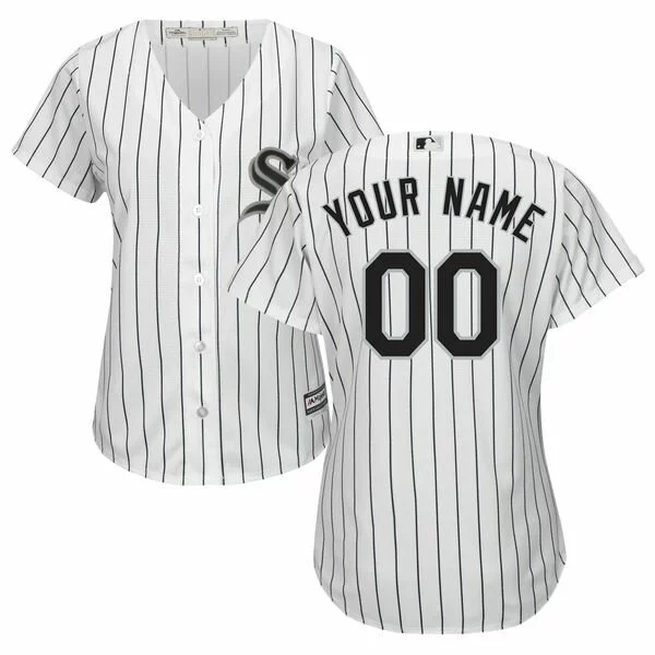 Chicago White Sox Customized Authentic Jersey: White Women's Baseball Home Cool Base2990326
