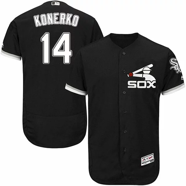 #14 Chicago White Sox Paul Konerko Authentic Jersey: Black Men's Baseball Alternate Cool Base3150326