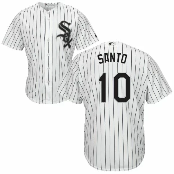 #10 Chicago White Sox Ron Santo Authentic Jersey: White Men's Baseball Home Flex Base6511914