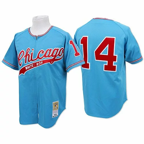 #14 Chicago White Sox Bill Melton Authentic Jersey: Blue Men's Baseball Throwback1330326