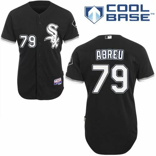 #79 Chicago White Sox Jose Abreu Authentic Jersey: Black Youth Baseball Alternate Cool Base1430326