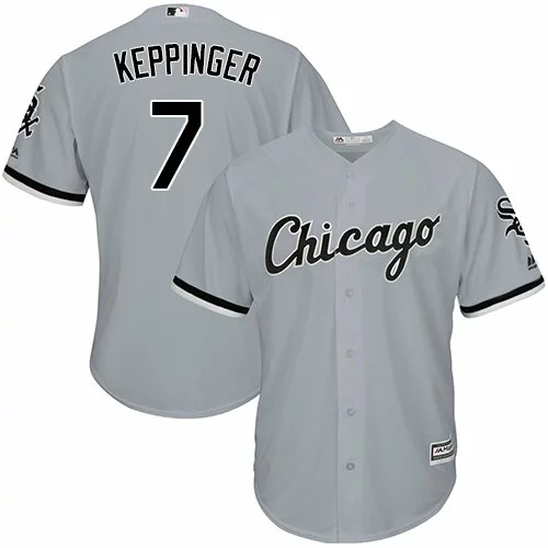 #7 Chicago White Sox Jeff Keppinger Authentic Jersey: Grey Men's Baseball Road Flex Base5421914
