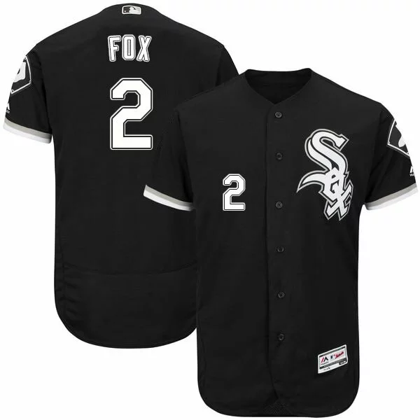 #2 Chicago White Sox Nellie Fox Authentic Jersey: Black Men's Baseball Flexbase Collection6870326