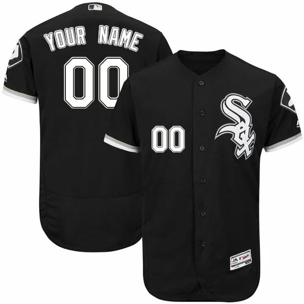 Chicago White Sox Customized Authentic Jersey: Black Men's Baseball Flexbase Collection9910326