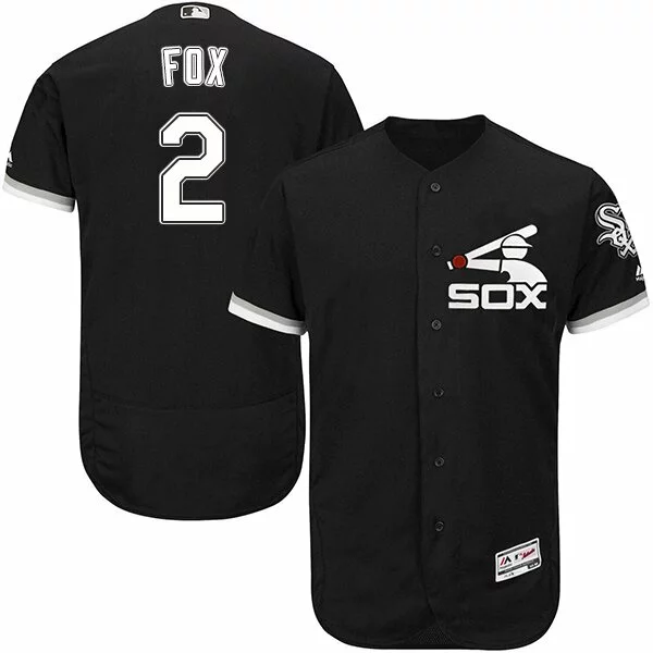 #2 Chicago White Sox Nellie Fox Authentic Jersey: Black Youth Baseball Alternate Cool Base3520326