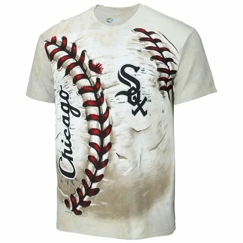 Baseball Chicago White Sox Hardball Tie-Dye T-Shirt - Cream