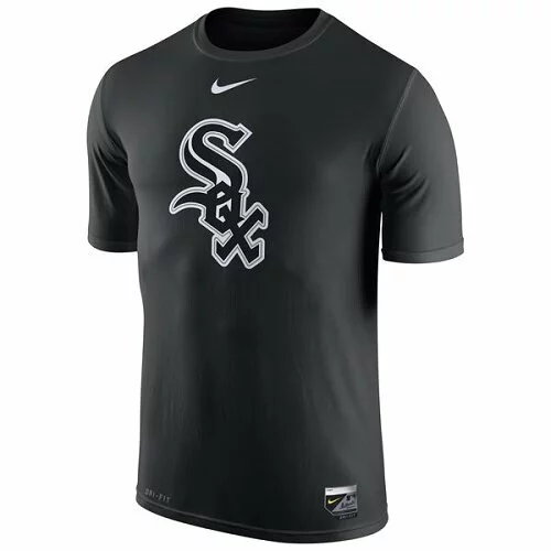 Baseball Chicago White Sox Authentic Collection Legend Logo 1.5 Performance T-Shirt - Black