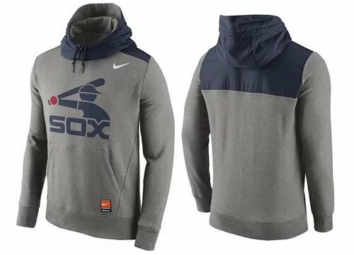 Baseball Men's Chicago White Sox Gray Cooperstown Collection Hybrid Pullover Hoodie